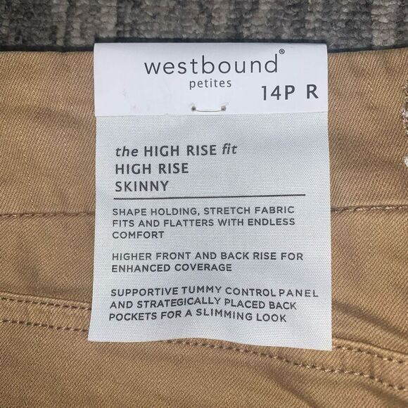 Brand New Westbound Petites Women’s 14 Petite The High Rise Fit Distressed Pants - Picture 7 of 7